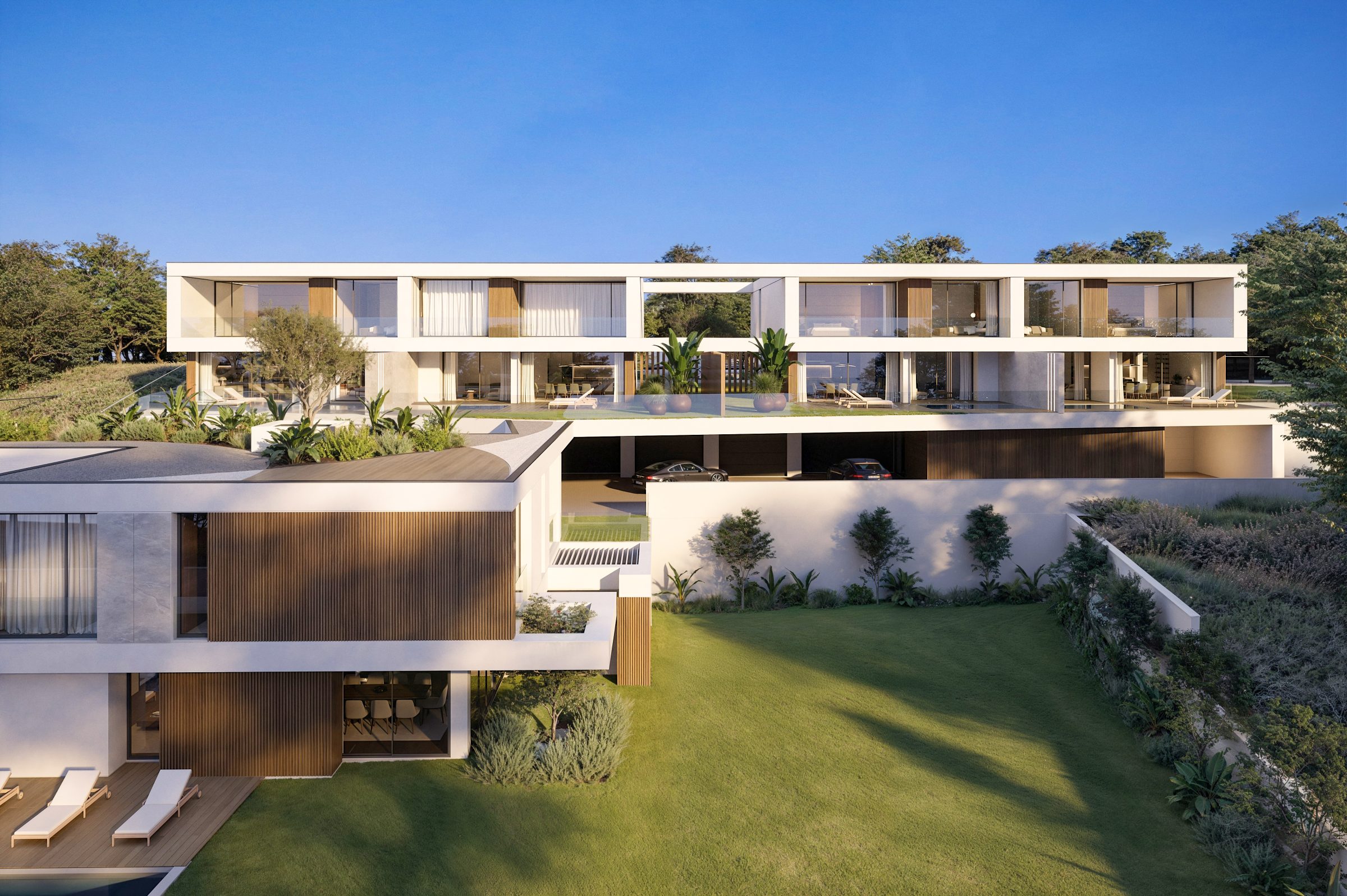 Moradia contemporânea em harmonia com a paisagem — São Romão Residence, Leiria