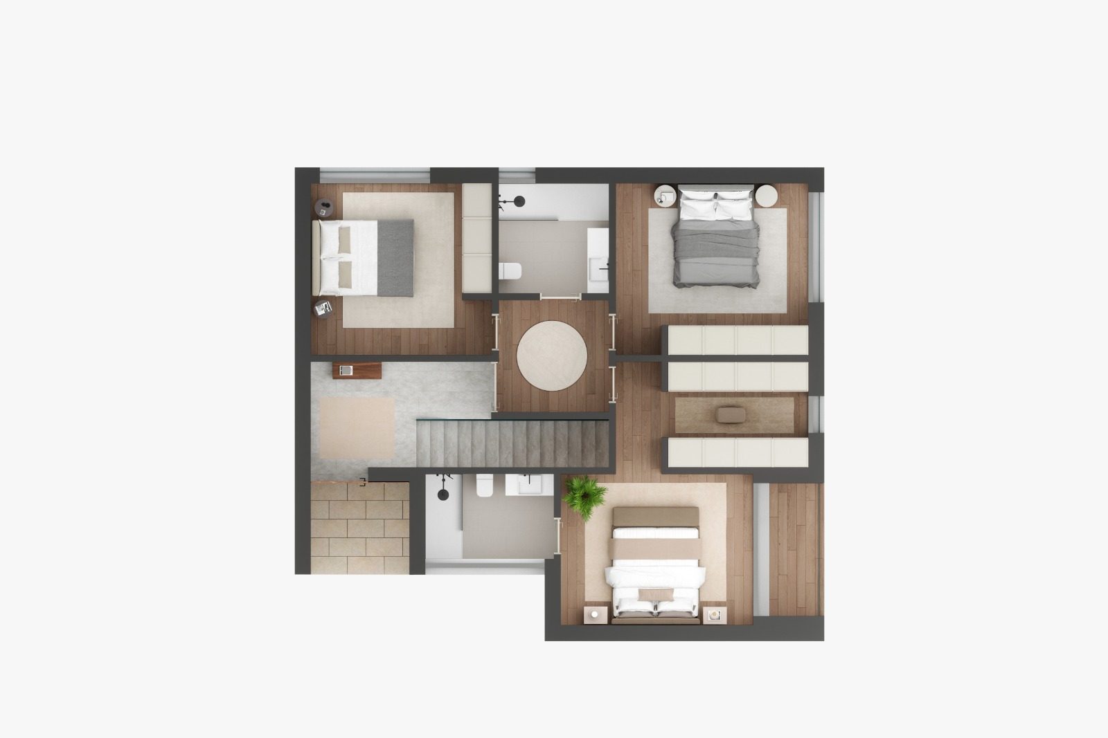 Planta Piso 0 — Moradias A, B — São Romão Residence