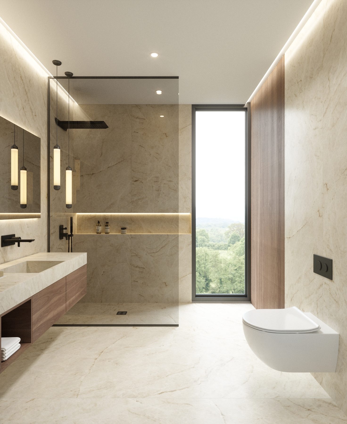 Interior de moradia T4 — casa de banho, São Romão Residence, Leiria
