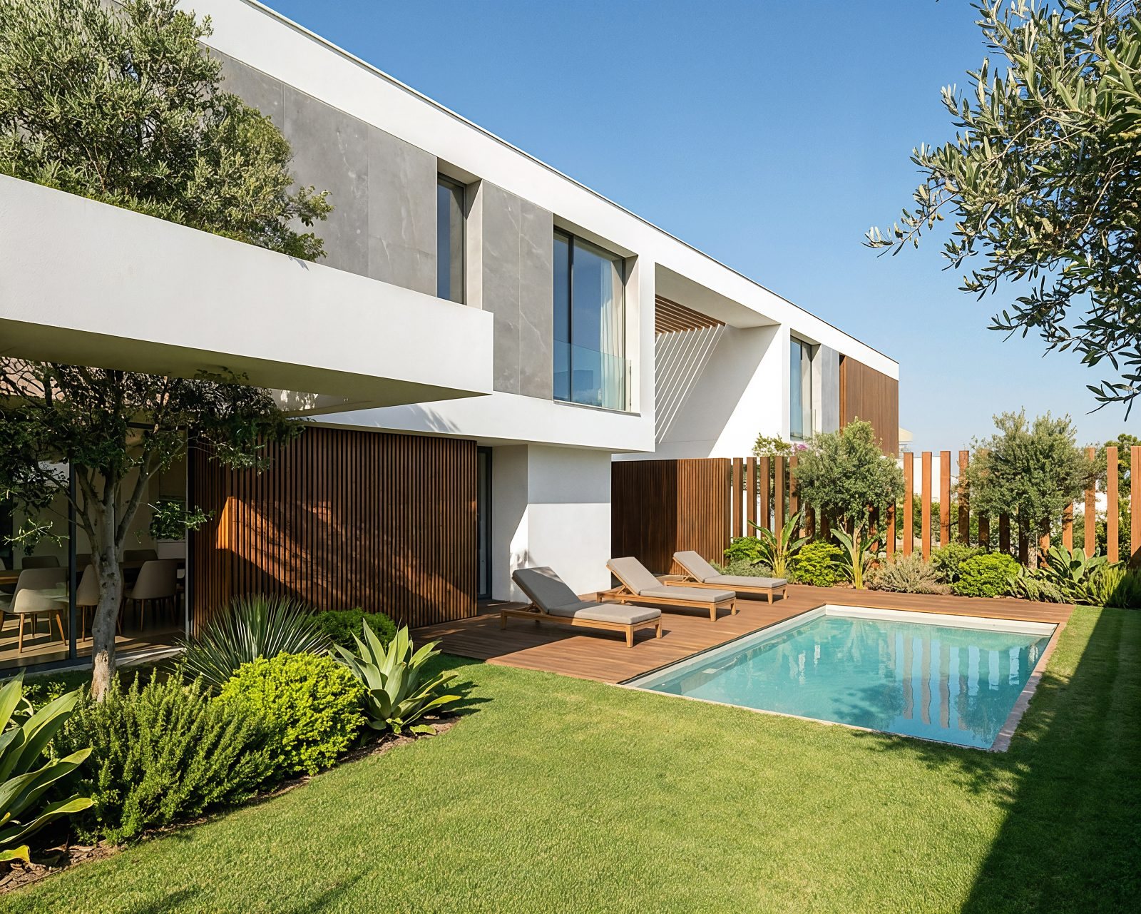 Piscina privativa e jardim — São Romão Residence, Leiria